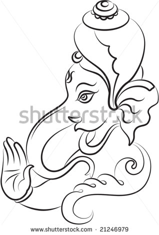 318x470 Ganesha Tattoo Sketch In 2017 Real Photo, Pictures, Images