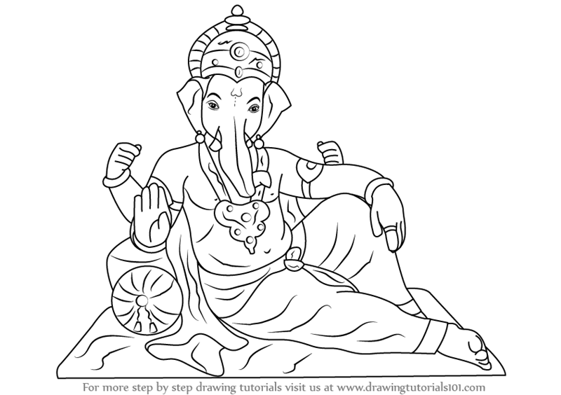 Ganesha Simple Drawing at GetDrawings | Free download