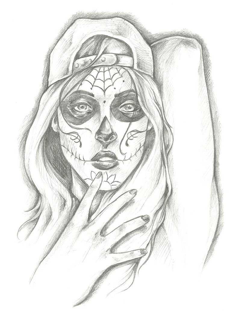 767x1042 Gangsta Girl Day Of The Dead Girl 6 By Wizbang Powersquig