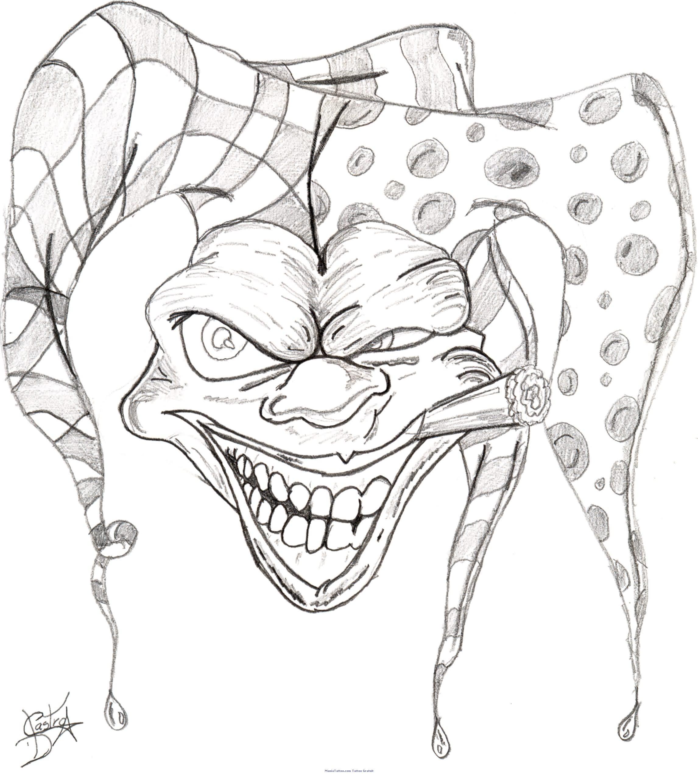 2292x2540 Clown Tattoo Sketches Gangster Clown Tattoo Sketches Clown