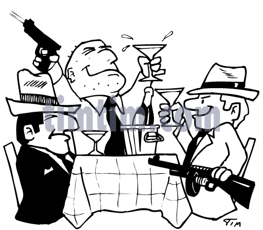 533x467 Free Drawing Of A Gangster Party Bw From The Category Crime Law
