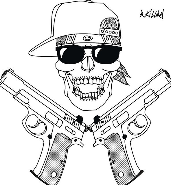 591x640 Coloring Pages How To Draw Gangsters How To Draw Gangster