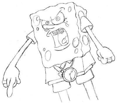 400x355 Girl Gangster Cartoon Drawings