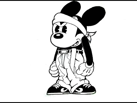 Gangster Mickey Mouse Drawing at GetDrawings | Free download