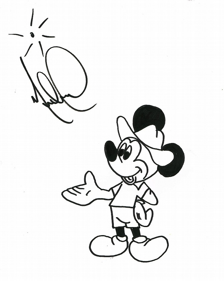 750x943 Michael Jackson Drawing Mickey Mouse.