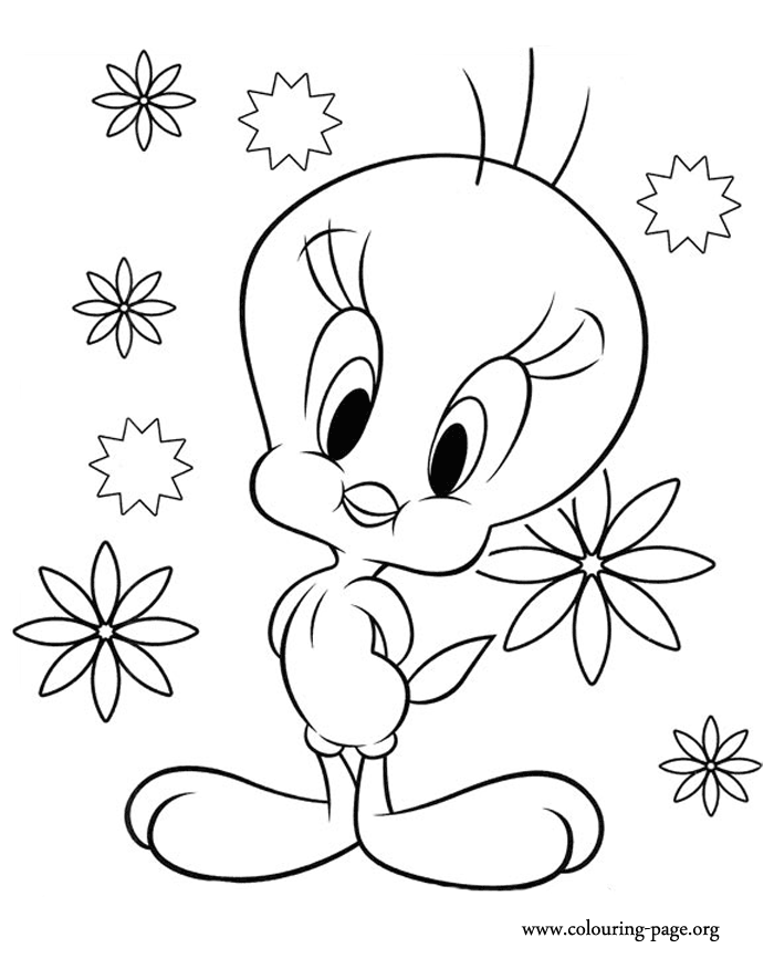 700x876 Look, Tweety Is Amazing In This Printable Coloring Page! How About
