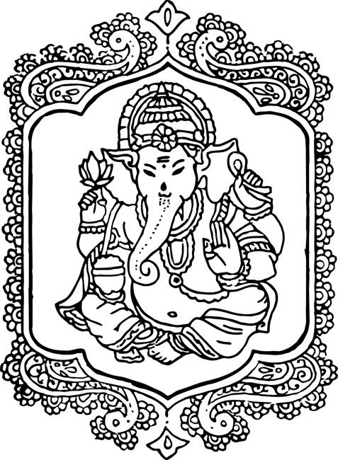 477x650 Lord Ganesha Clipart
