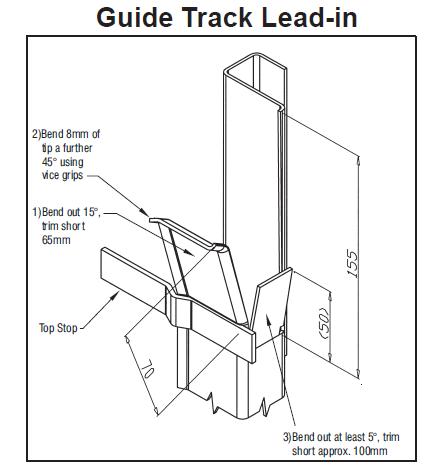 442x465 Series B Roller Doorstallationstructions Steel Sheds