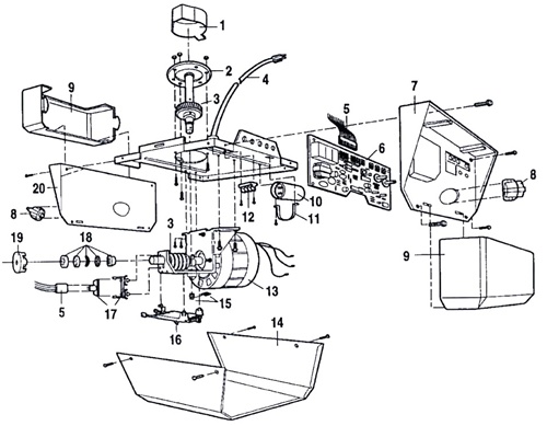 500x389 Craftsman Garage Door Replacement Parts