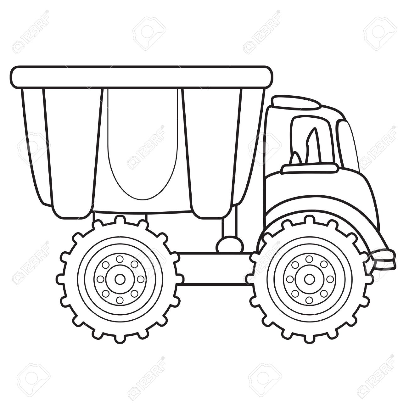 1300x1300 Dump Truck Toy Vector Illustration Royalty Free Cliparts, Vectors