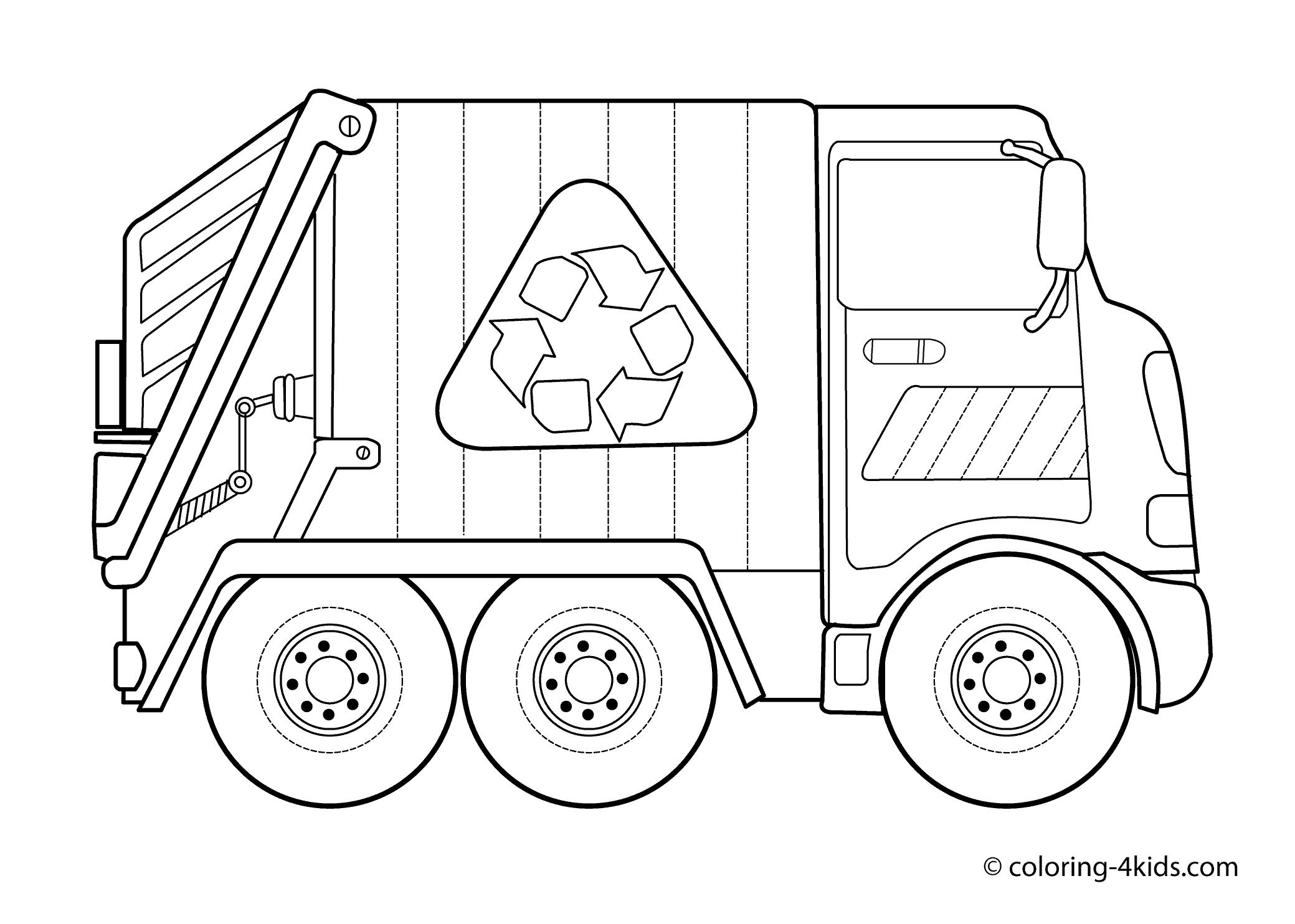 2079x1483 Garbage Truck Coloring Pages For Kids Transportation Coloring