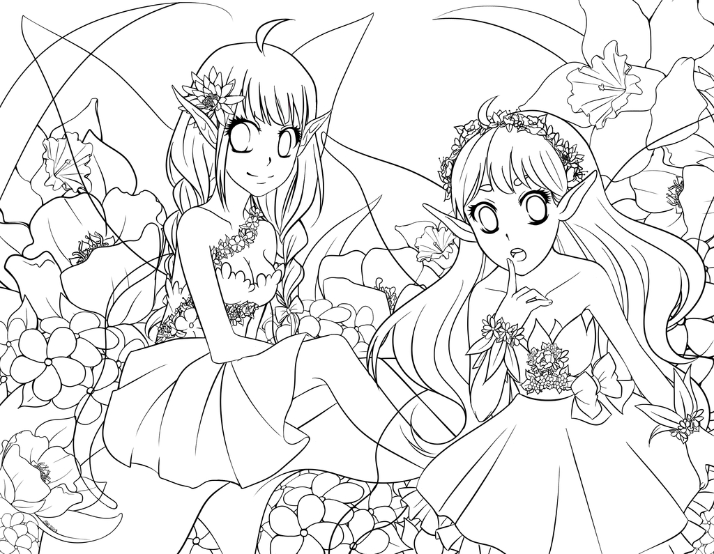 1024x795 Flower Garden Sketch Drawing On ~ Garden Trends