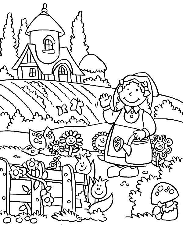 600x739 Welcome To My Lovely Garden Coloring Pages Color Luna