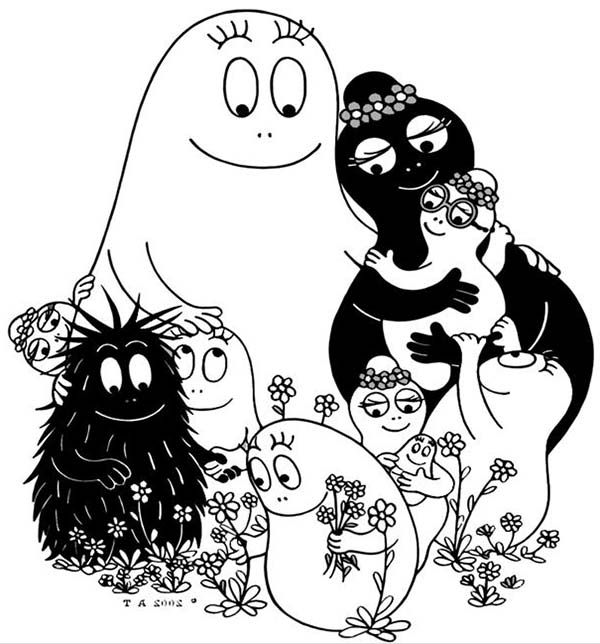600x644 Barbapapa And Barbamama With Kids