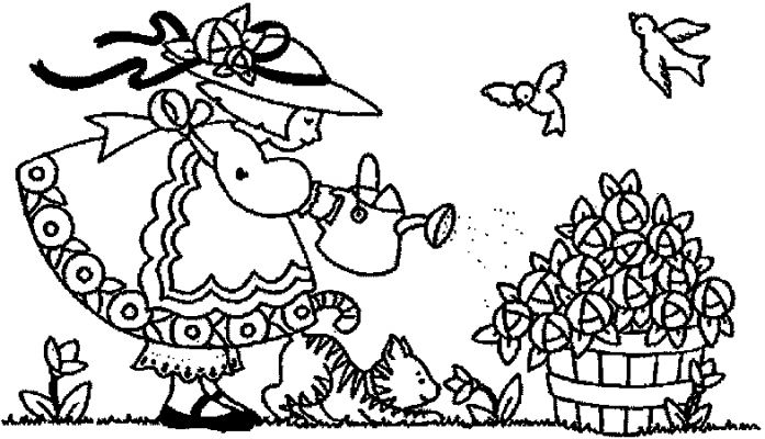 697x400 Transmissionpress Lovely Garden Kids Coloring Pages