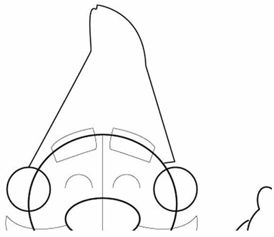 400x346 How To Draw Cartoon Gnomes Step By Step Drawing Tutorial