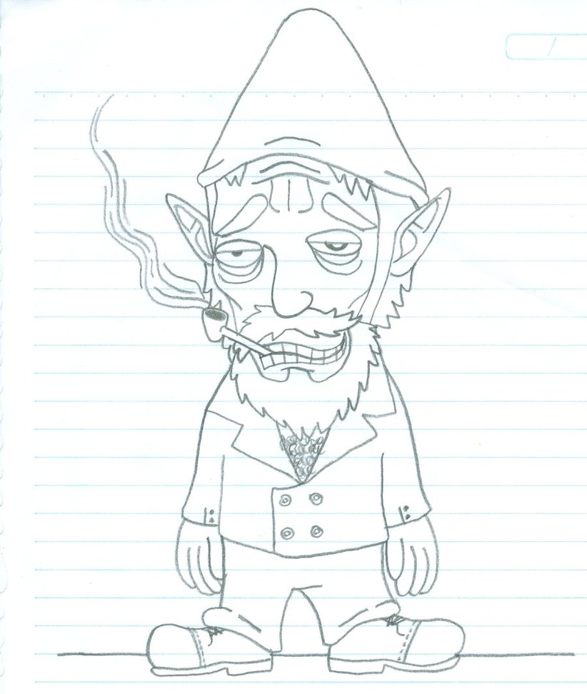 822x972 A Garden Gnome. By Kolipoki7
