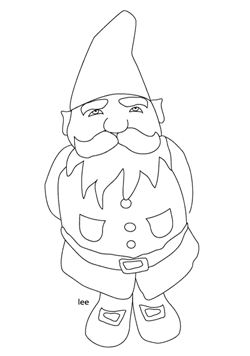 Garden Gnome Drawing at GetDrawings | Free download