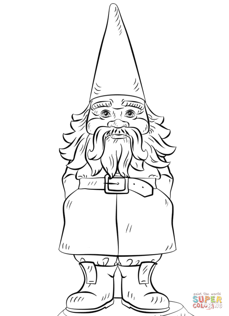 748x1030 Gnome Coloring Pages Coloring Page For Kids