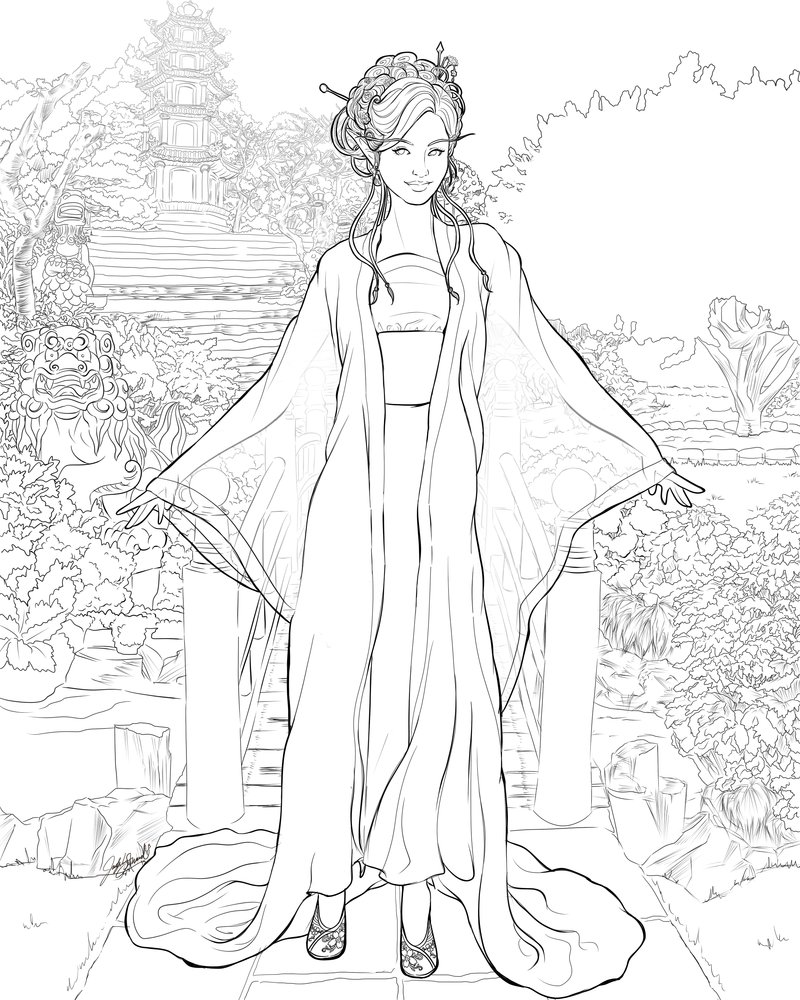 800x1000 Lines A Delicate Flower Grows In This Garden By Miserie