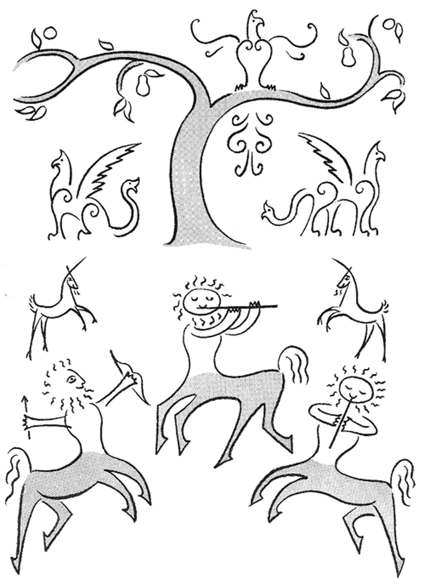 1381x1900 Fantasy Garden Coloring Pages