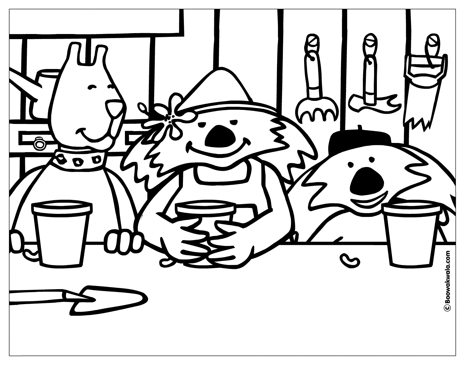 1502x1169 Tools Coloring Page