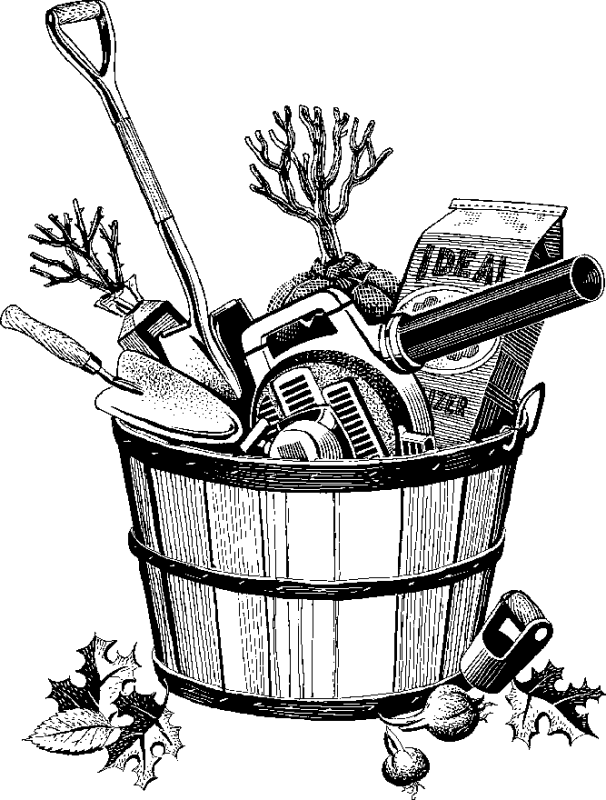 606x800 Garden Tools Clipart