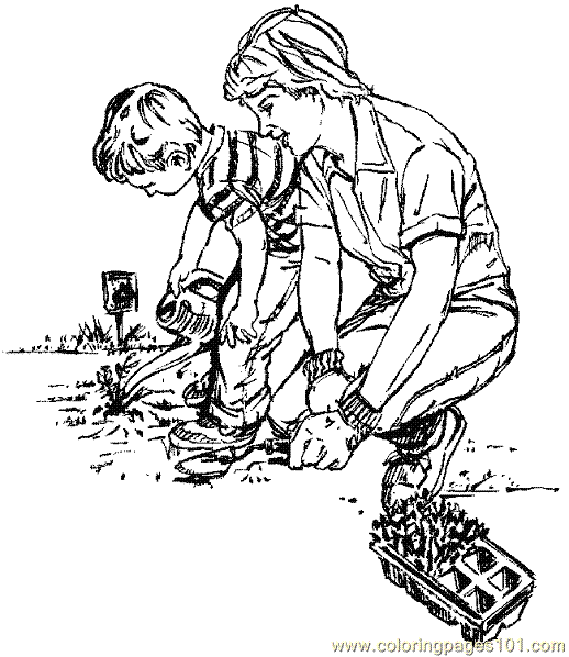 518x598 Gardening Coloring Page 15 Coloring Page