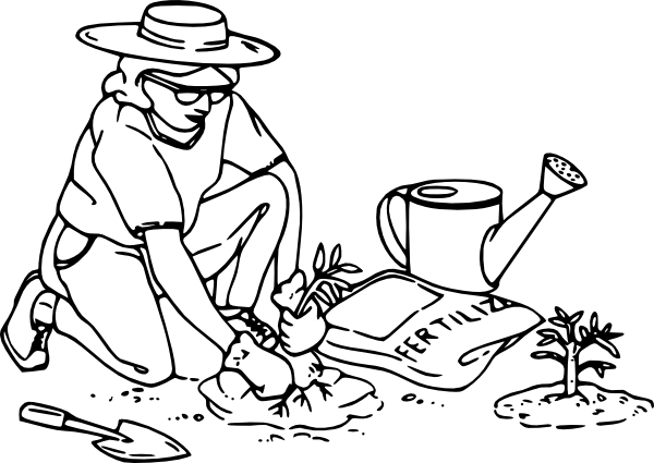 600x425 Gardening Clip Art Free Vector 4vector