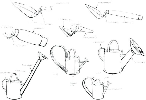 600x410 Drawing Of Garden Tools Vintage Drawing Gardening Tools Drawing