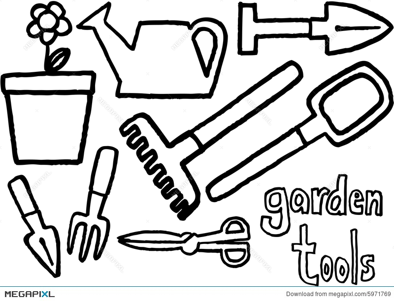 800x612 Garden Tools Illustration 5971769
