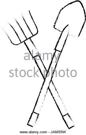 299x470 Gardening Tools Sketch Stock Vector Art Amp Illustration, Vector