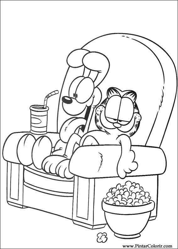 567x794 Drawings To Paint Amp Colour Garfield