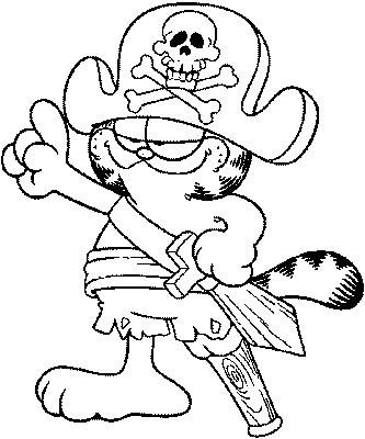 333x400 Garfield Coloring Sheet For Your Kids Drawing Cartoon Caharacter