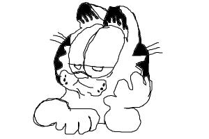 300x200 How To Draw Garfield