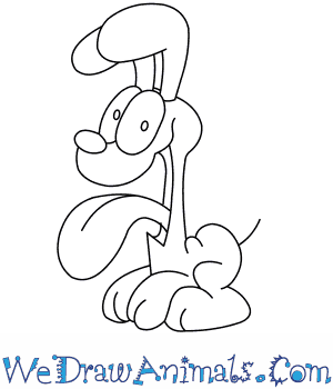 300x350 How To Draw Odie From Garfield