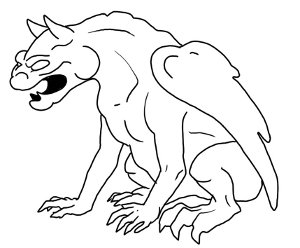 300x248 Gargoyle Concept Art Stop That Hero!