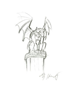 246x320 Tso Single Gargoyle Sketch Trans Siberian Orchestra