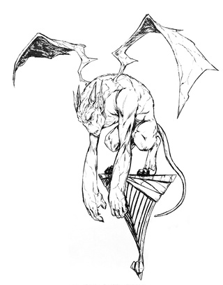 Gargoyle Drawing at GetDrawings | Free download