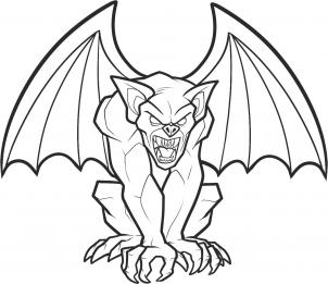302x261 How To Draw A Gargoyle Step 9 Gargoyle'D Drawings