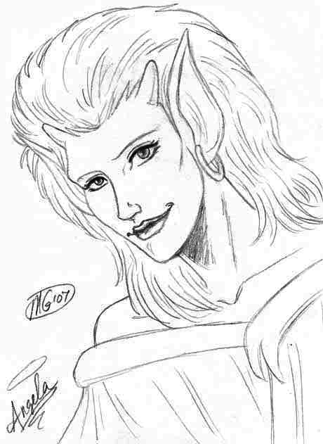 460x631 Gargoyles Angela By Kitrakaya