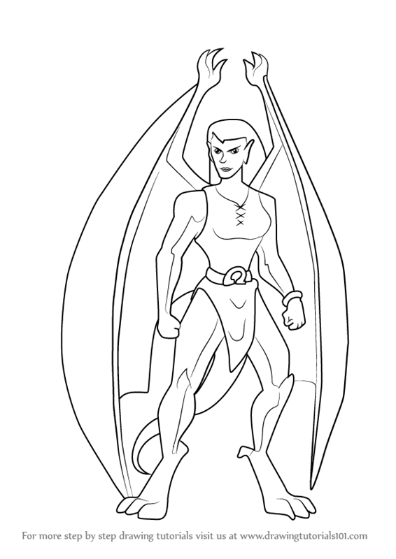 566x800 Learn How To Draw Angela From Gargoyles (Gargoyles) Step By Step