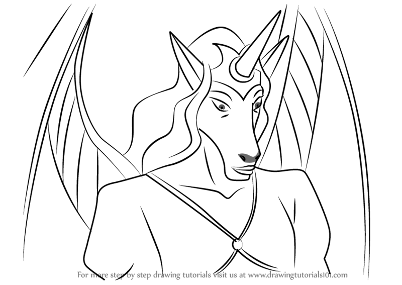 800x567 Learn How To Draw Una From Gargoyles (Gargoyles) Step By Step