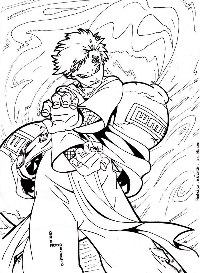 702x960 Garra Do Deserto De Naruto. Arts Album