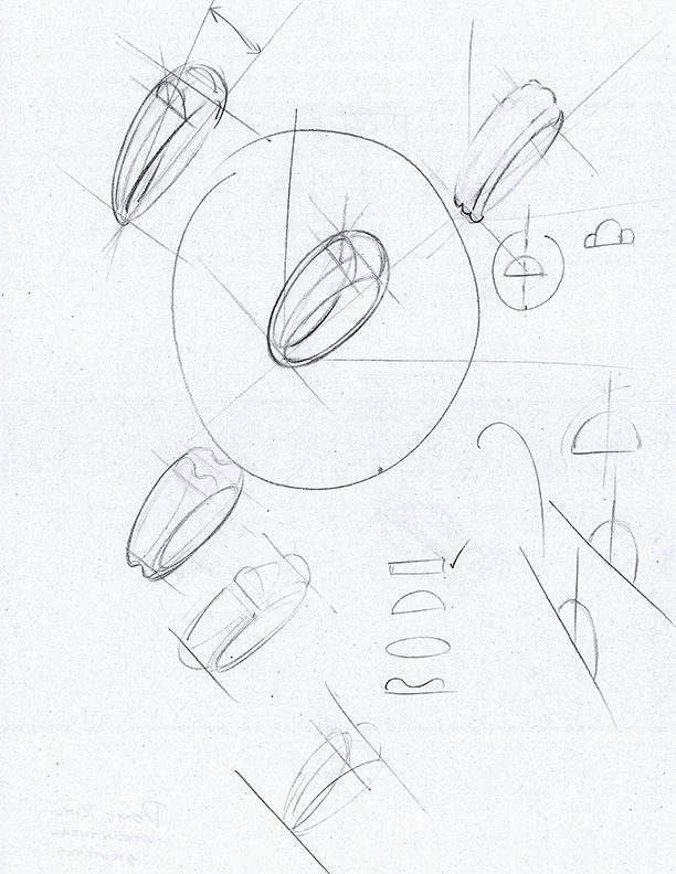 612x792 Dome Ring Structural Sketches Jewellery D R A W I N G