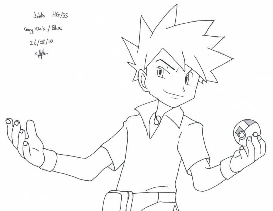 900x697 Gary Oak By Evil Eyed Deviless