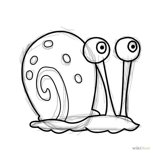 525x525 Easy Enough To Draw. Drawing Stuff Snail