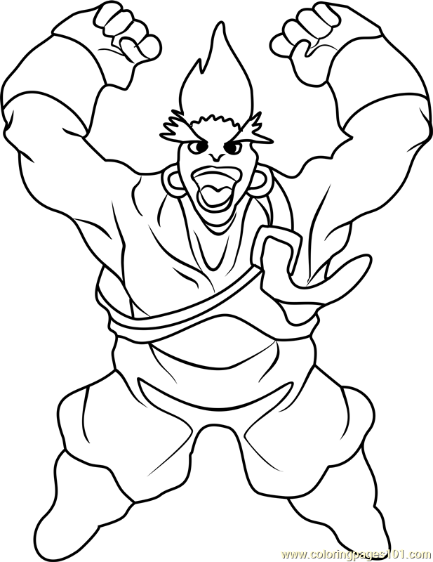 617x800 Gary Beyblade Coloring Page