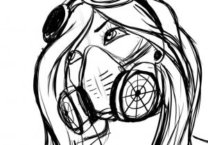 300x210 Graffiti Characters Gas Mask Drawings Drawing A Gas Mask Character