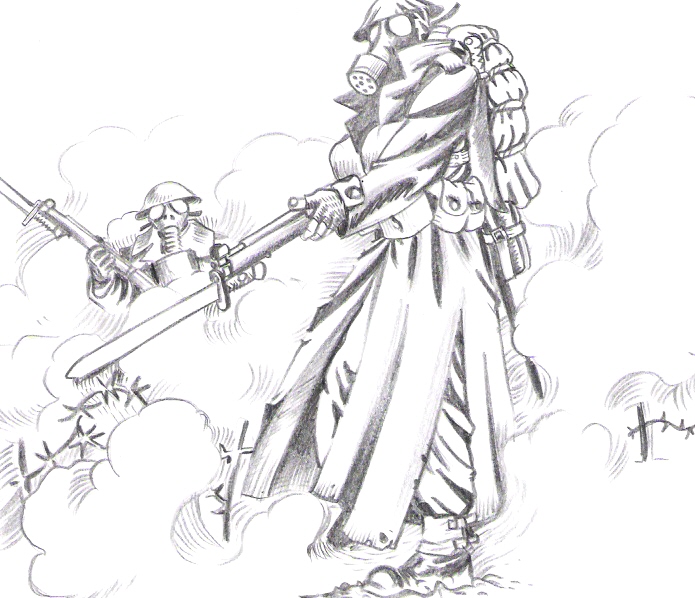 695x598 Ww1 Gas Attack By Tanyk